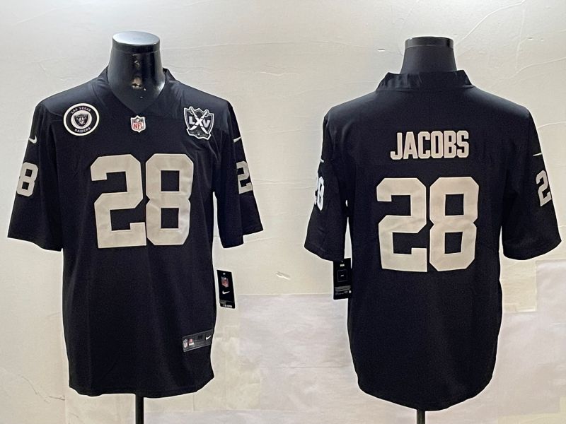 Men Oakland Raiders #28 Jacobs Black 2024 Nike Limited NFL Jersey style 01043->oakland raiders->NFL Jersey